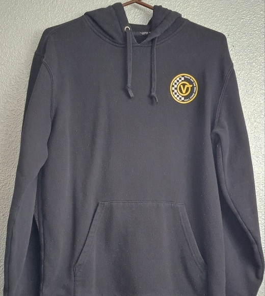 Vans Off The Wall Black Sweatshirt Hoodie   Size S - Picture 1 of 4